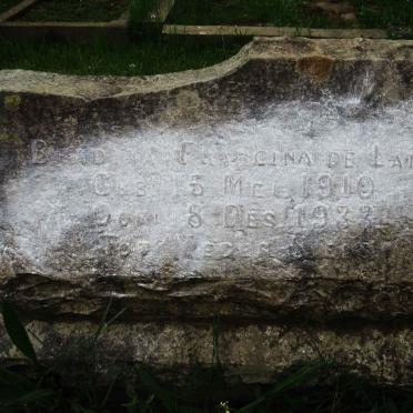 LANGE Barendina Francina, de 1910-1933