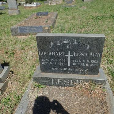 LESLIE Lockhart 1889-1944 &amp; Edna May 1902-1985