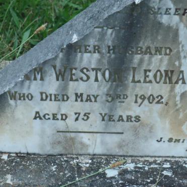 LEONARD William Weston -1902 &amp; Susan -189?
