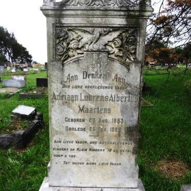 MAARTENS Adriaan Lourens Albertus 1853-1929