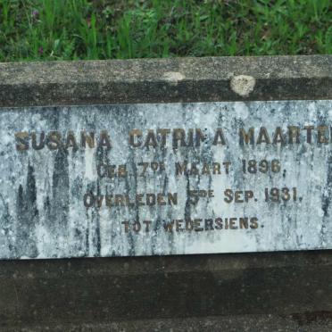 MAARTENS Susana Catrina 1896-1931