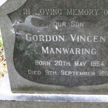 MANWARING Gordon Vincent 1954-1958