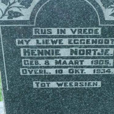 NORTJE Hennie 1905-1934