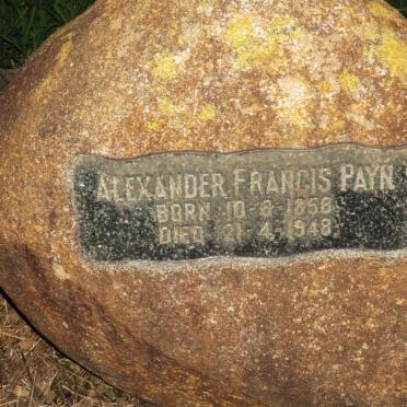 PAYN Alexander Francis 1858-1948