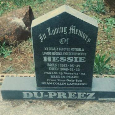 PREEZ Hessie, du 1952-2005