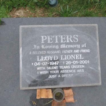 PETERS Lloyd Lionel 1947-2001