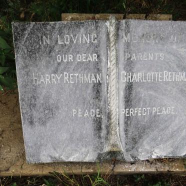 RETHMAN Harry &amp; Charlotte