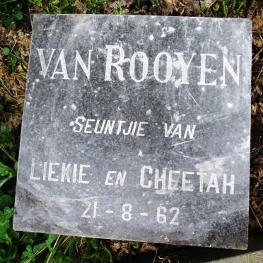 ROOYEN, van -1962