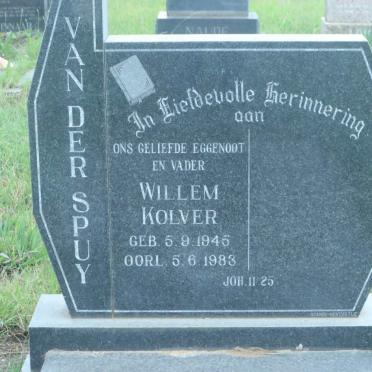SPUY Willem Kolver, van der 1945-1983