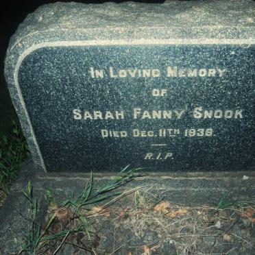 SNOOK Sarah Fanny -1938