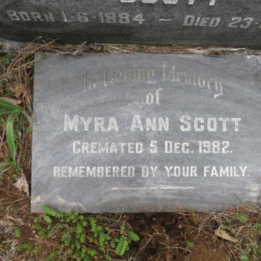 SCOTT Myra Ann -1982