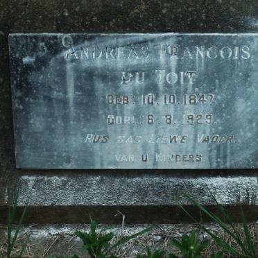 TOIT Andreas Francois, du 1847-1929