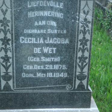WET Cecilia Jacoba, de SMITH 1875-1949