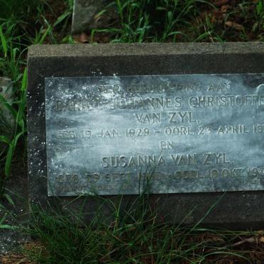 ZYL Daniel Johannes Christoffel, van 1929-1931 :: VAN ZYL Susanna 1935-1935