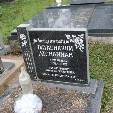 ATCHANNAH Dayadharum 1937-2002