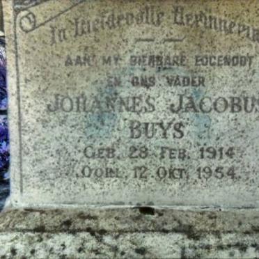 BUYS Johannes Jacobus 1914-1954