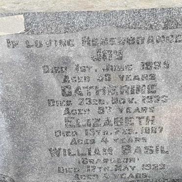 PORTSMOUTH Job -1895 :: PORTSMOUTH Catherine -1933