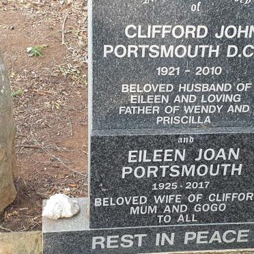 PORTSMOUTH Clifford John 1921-2010 &amp; Eileen Joan 1925-2017