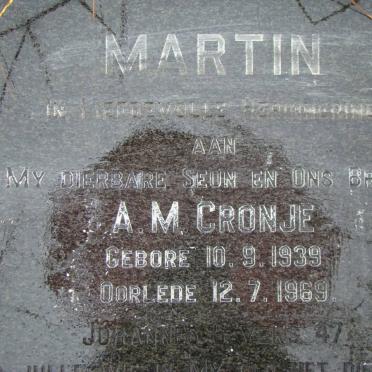 CRONJE Abraham Marthinus 1939-1969