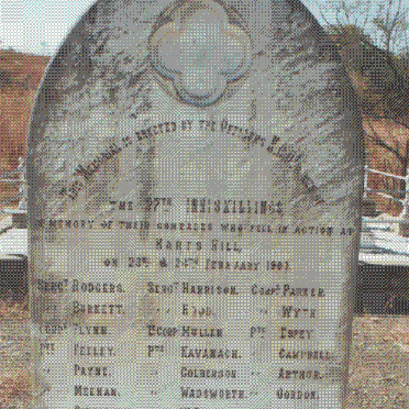 Kwazulu-Natal, KLIPRIVIER district, Hart's Hill, Military graves and Memorials