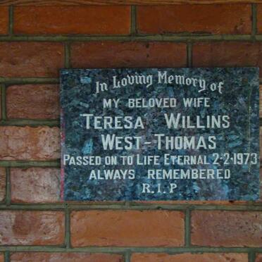 THOMAS Teresa Willins, WEST -1973