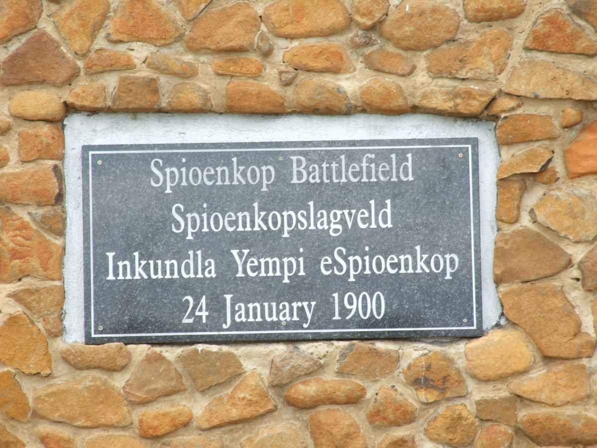 04. Plaque - Spioenkop Battlefield