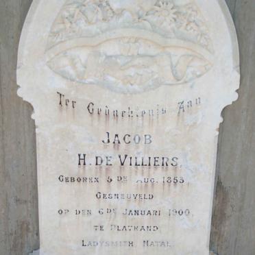 VILLIERS Jacob H., de 1853-1900