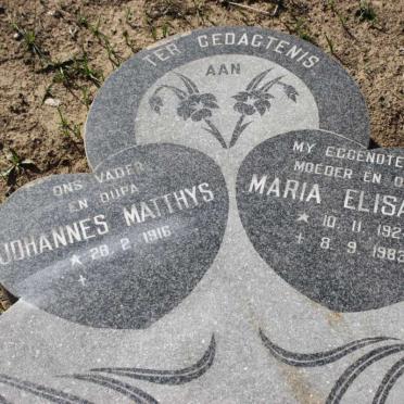 ? Johannes Matthys 1916- &amp; Maria Elisabeth 1924-1983