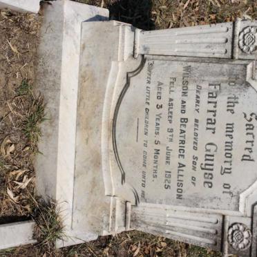 ALLISON Farrar Guyse -1925