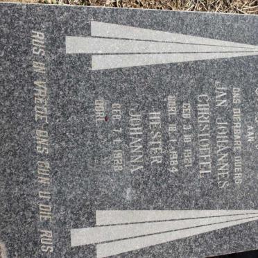 ADLEM Jan Johannes Christoffel 1921-1984 &amp; Hester Johanna 1928-