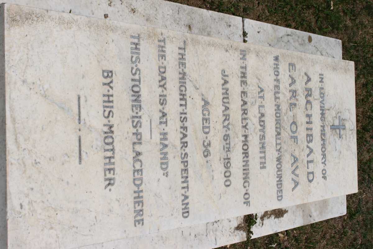 BLACKWOOD Archibald James Loefric Temple, HAMILTON -1900