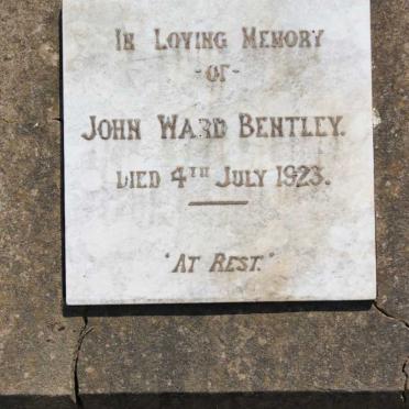 BENTLEY John Ward -1923