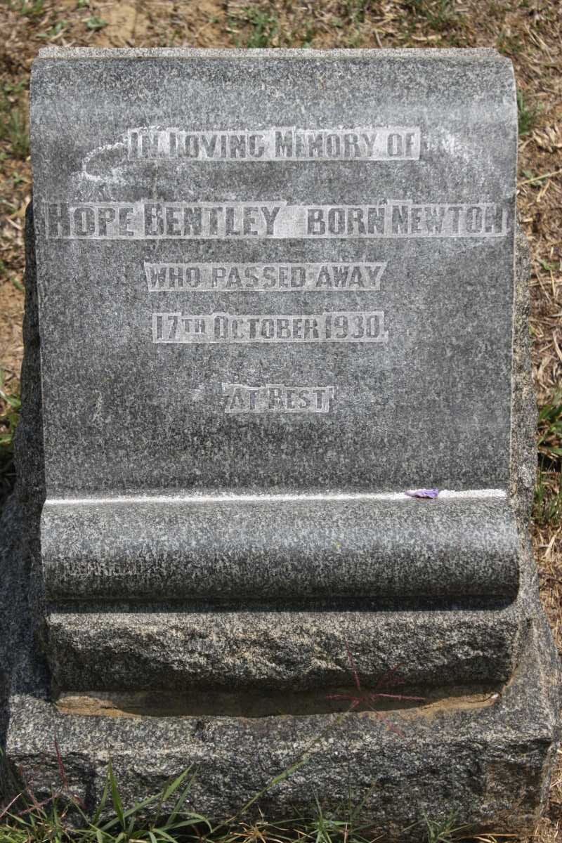 BENTLEY Hope nee NEWTON -1930
