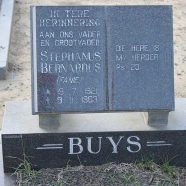 BUYS Stephanus Bernardus 1921-1983