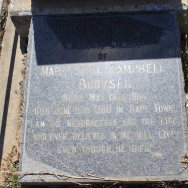 BOOYSEN Frederick Peter 1900-1954 &amp; Mary Ethel Campbell 1904-1988 
