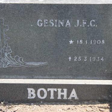 BOTHA Gesina J.F.C. 1908-1934 _2