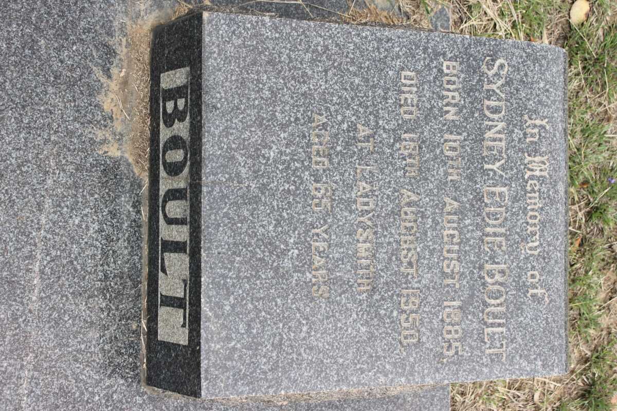 BOULT Sydney Edie 1885-1950