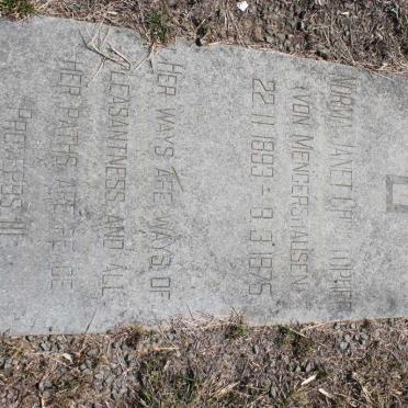 CHRISTOPHER Norma Janet nee VON MENGERSHAUSEN 1893-1975