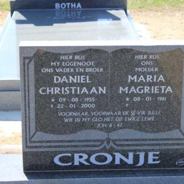CRONJE Daniel Christiaan 1955-2000 &amp; Maria Magrieta 1961-
