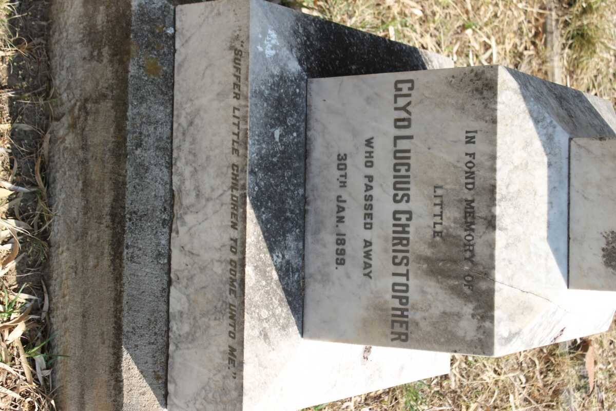 CHRISTOPHER Glyd Lucius -1899