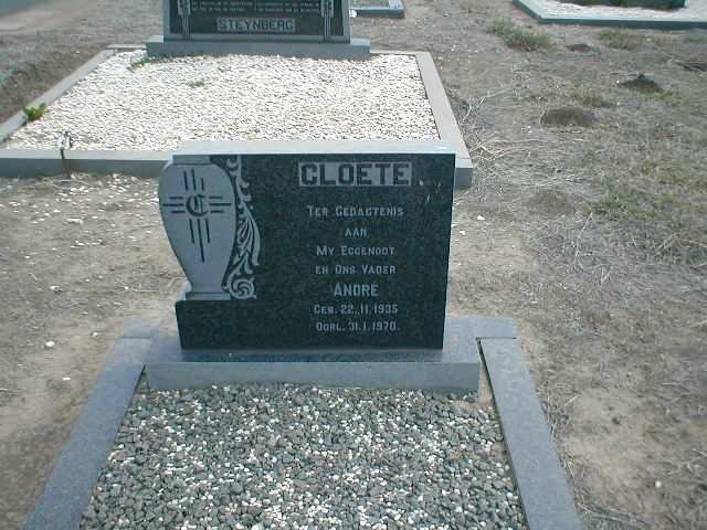 CLOETE Andre 1935-1970