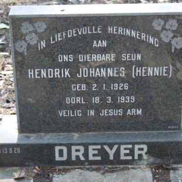 DREYER Hendrik Johannes 1926-1939