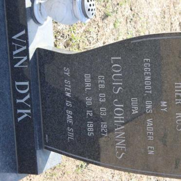 DYK Louis Johannes, van 1927-1985