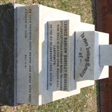 DENNISS George Barlow Bartley -1900