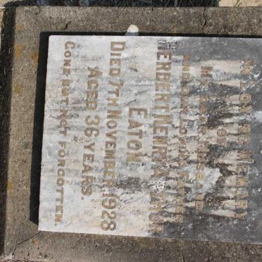 EATON Herbert Henry Arthur -1928