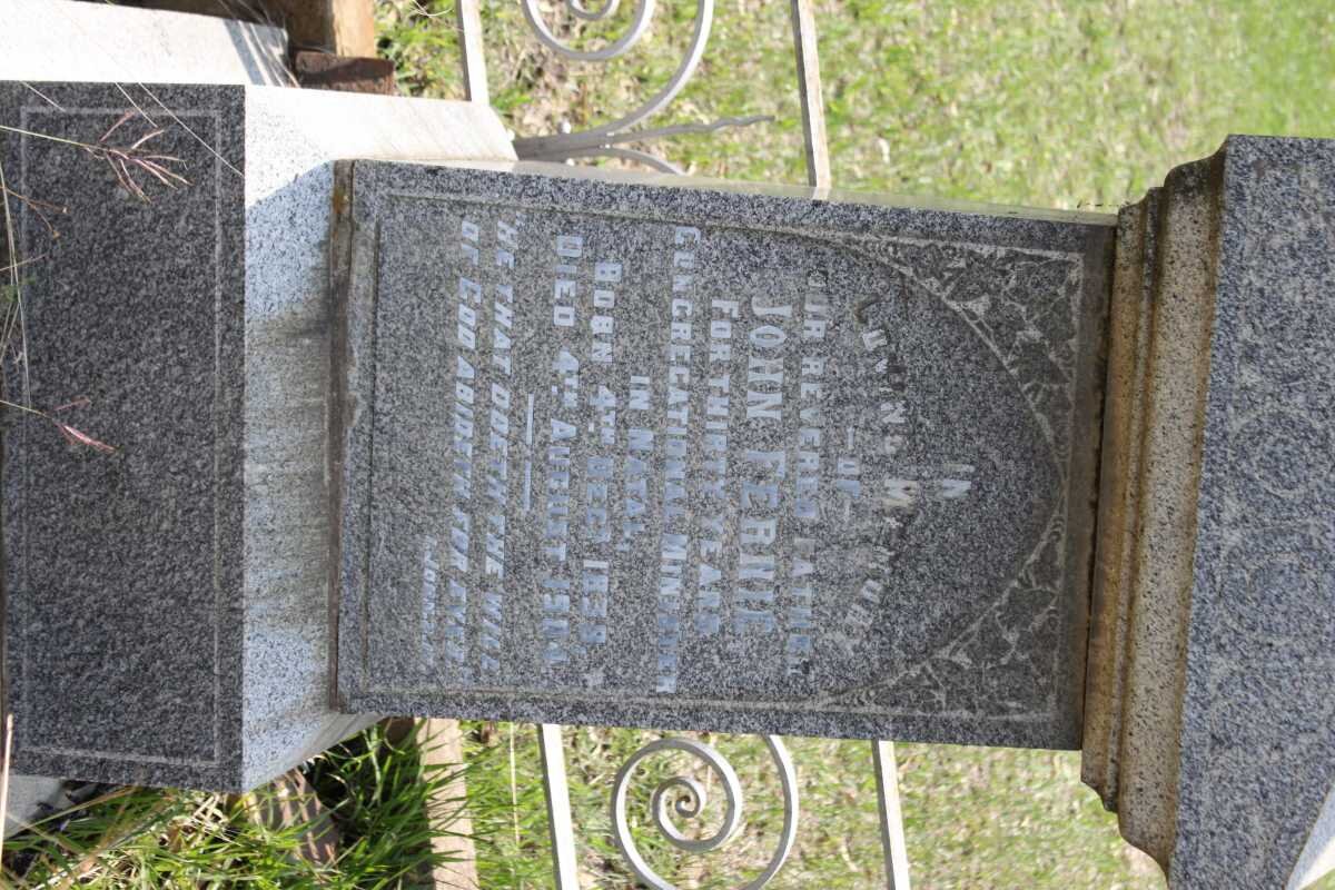 FERNIE John 1839-1904