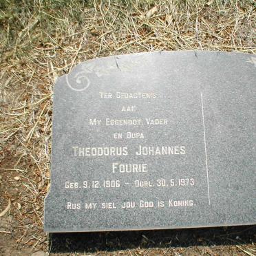 FOURIE Theodorus Johannes 1906-1973