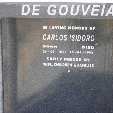 GOUVEIA Carlos Isidoro, de 1921-1992