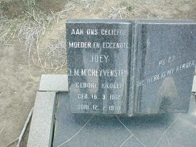 GREYVENSTEIN J.J.M. geb. KRUGER 1912-1970