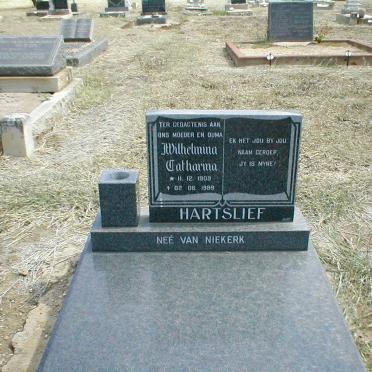 HARTSLIEF Wilhelmina Catharina geb. VAN NIEKERK 1909-1989